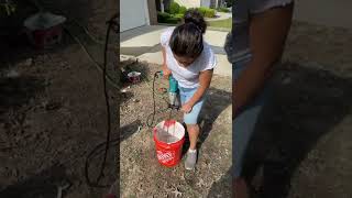 How To Mix Thin Set #shorts #satisfying #viral ￼