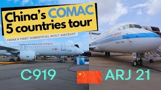 COMAC Plans Five-Country Tour to Market New Aircraft: C919 and ARJ21