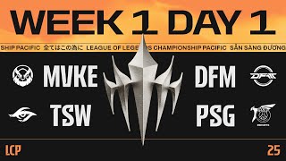 [中文] MVKE vs DFM | TSW vs PSG | LCP 2025 Season Finals Week 1 Day 1