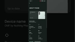 CMF Phone 1 Smooth Stock Android Experience | Fast & Clean UI! 📱✨ | #Shorts
