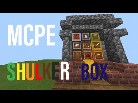 MCPE 1.16 SHULKER BOX STORAGE SYSTEM-Redstone Tutorial