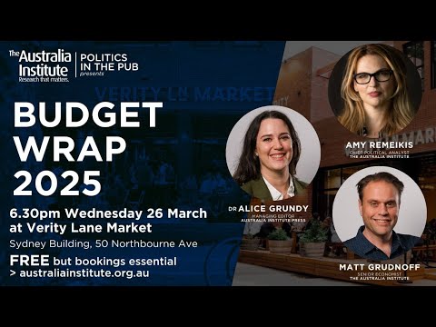 Budget Wrap 2025 Livestream | Politics in the Pub