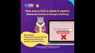 Always hover to reveal the true URL before clicking!