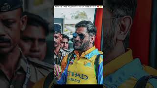 Realising this might be thala's last IPL..💔🥺 #cricket #msd #ipl #retirement #sad #lastipl #sg