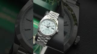 Rolex Day-Date 40 - 228206 Platinum Ice Blue Motif Dial #rolex #shorts