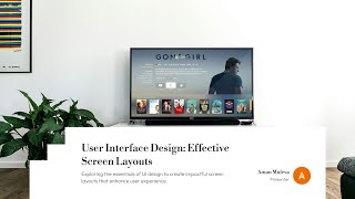 1VE21IS003 || User Interface Design: Effective Screen Layouts