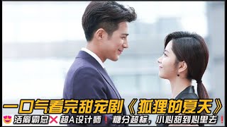 😍治愈甜宠❗️洁癖霸总❌超A设计师❗糖分超标，小心甜到心里去❗一口气看完现偶甜宠剧《狐狸的夏天》#甜宠剧 #谭松韵 #姜潮 #狐狸的夏天