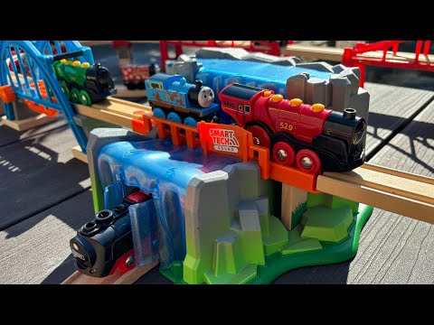 Brio & Thomas the Wooden Train☆Play with waterfalls, mines, big bridges, and more!