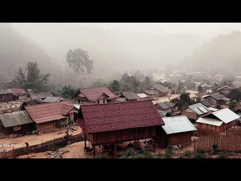 🇱🇦ບັນຍາກາດບ້ານມົກລັກ#ເມືອງງອຍ#ຫລວງພະບາງ#หนองเขีวย#หลวงพระบาง#Nongkiaw#Luangprabang#Laos!!