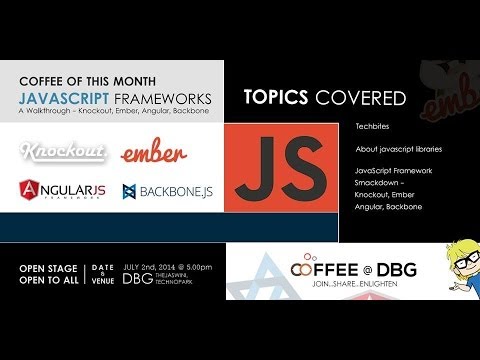 Coffee@DBG (14th edition) - A Walkthrough of Knockout, Ember, Angular, Backbone