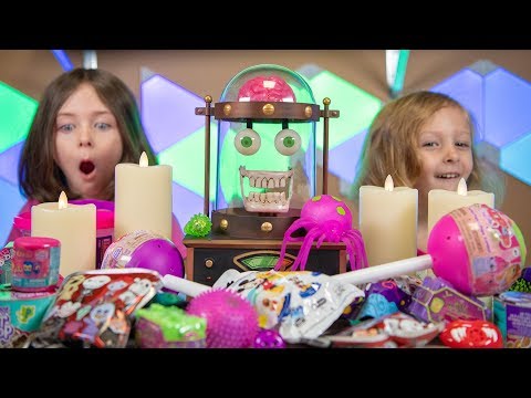 Funny Halloween Monster Toys Pink Slime Girls Surprise Toy Blind Bags & Eggs Kinder Playtime