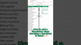 Timestamp like a boss in Excel⏱️👑