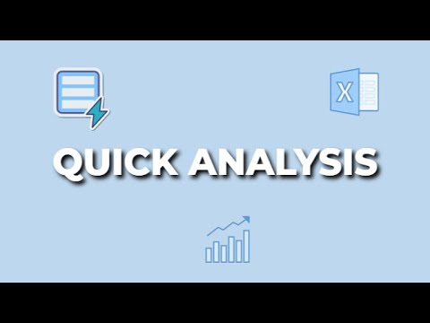 How to use the Quick Analysis feature in Microsoft Excel | The Excel Lab