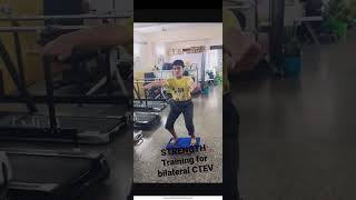 gait training for pt vd B/L CTEV 9years kid #sadhu #physio #rehab #hospital #kachiguda