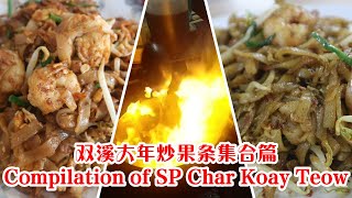 Malaysia Street Food Compilation of Char Koay Teow 马来西亚街头美食 双溪大年独特别有风味的炒粿条合集篇 期待大家的推荐和支持,谢谢！