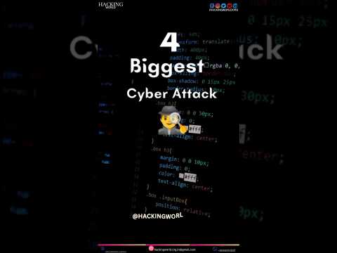 4 biggest cyber attack #hackingworldorg #hacking #hacks #cybersecurity  #hacking learn hacking