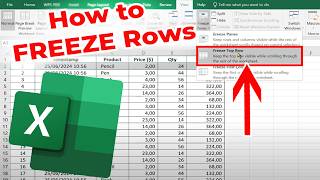 How to Freeze Rows in Excel