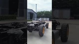 Wire-controlled chassis unmanned vehicle #automobile #testequipment #army #testingequipment #robot