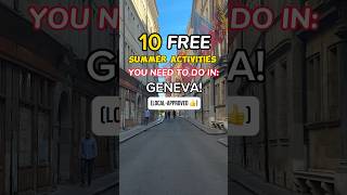 10 FREE THINGS TO DO IN GENEVA! #geneva #whattodoingeneva #weekendingeneva #shorts