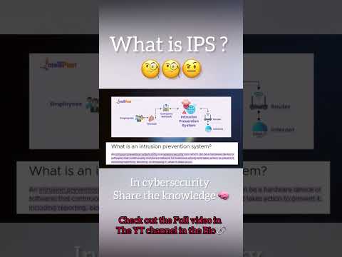 What is IPS protection in cybersecurity | network Security #fyp #foryoupage #explore #cybersecuirty