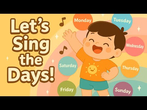 ✨Let’s Sing the Days! | Fun Weekday Song for Kids | Learn the Days of the Week!🎨  #kidssongs