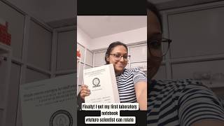 my first laboratory notebook #iisermohali #scientist #chemistry #phd #thesis #sciencelife