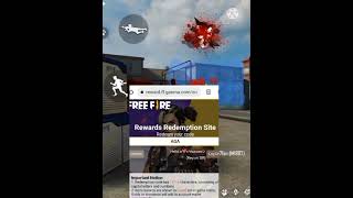 free fire public redeem code #short video free fire