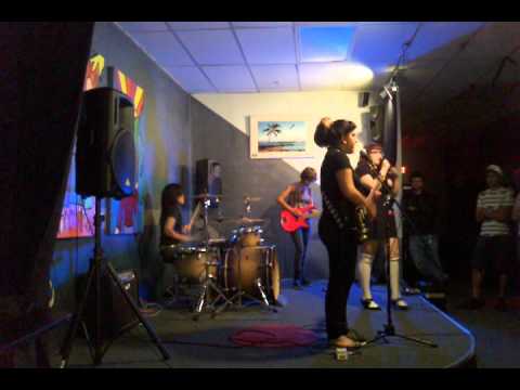 The Bombshells playing Shut Your Mouth at Frubble