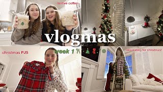 Vlogmas: week 1 | decorating, coffee, & more