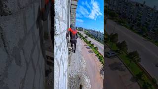 Spiderman Rooftop Parkour pov 🥳#rooftop #parkourfreerun #parkourlife #shortslife