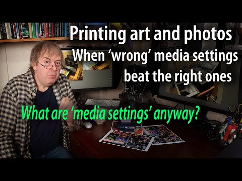 What are the best media settings for photo and art printing. When the wrong setting is best