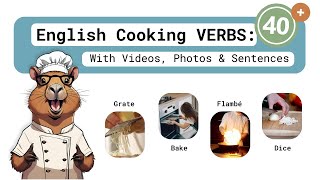 Cooking VERBS | English Vocabulary | Videos, Photos & Sentences | IPA | Spoken English | ESL