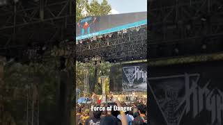Leather talk before "Force of Danger" #Kryptos #BangaloreOpenAir #2023