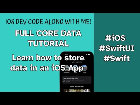 How to save data in an iOS app - SwiftUI Core Data Tutorial