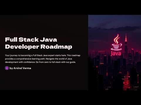Java Full Stack Web Development Roadmap | Complete Guide from Beginner to Pro 🚀