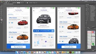 Create Everything | Concept UI Car Booking App Use tool Adobe Illustrator CC 2019