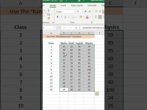 How to Use RANDBETWEEN Function