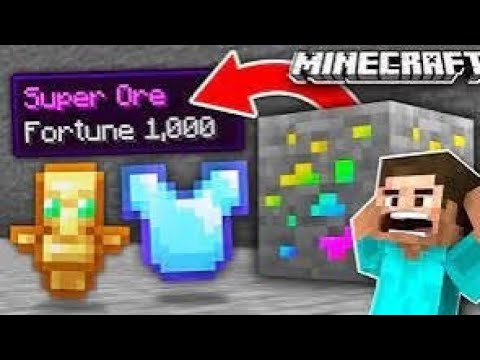 Minecraft but ores are super ll ores give op items ll