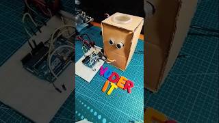 Abrir y cerrar caja con un servo mediante un sensor ultrasónico HC-SR04  #robotics #arduino #robot