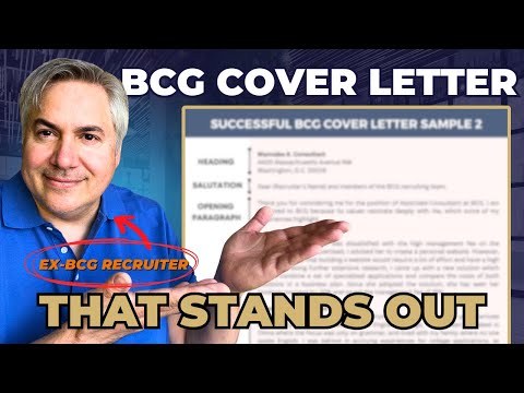 Ex-BCG Recruiter Reveals BCG Cover Letter Secrets | +FREE Cover Letter Templates Inside!