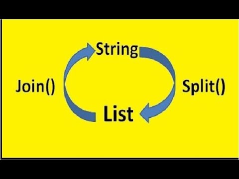 join and split method : Python tutorial | Join Function In Python
