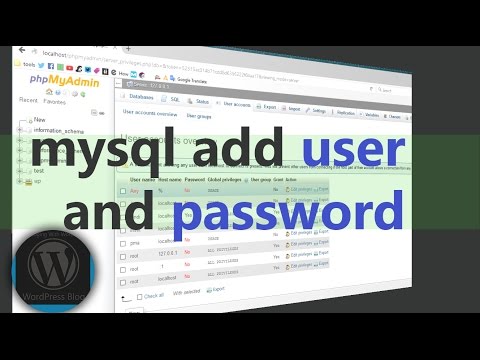 mysql add user and password with all privileges | the best way