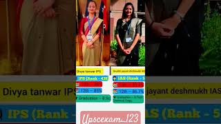 UPSC Toppers 🥰 IAS officer divya mam 💐 IAS Srushti mam 💐#shortvideo #aspirants#upsctopper#iasofficer