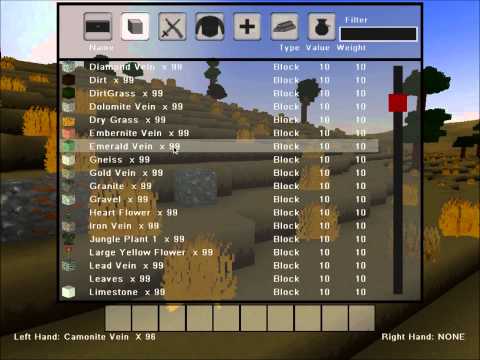 Voxel Engine - Game Update 9: Inventory, Independent Hand Control, better AO!