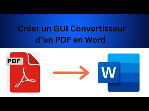 Créer un Convertisseur PDF en Word avec Interface Graphique en Python 🧾✨