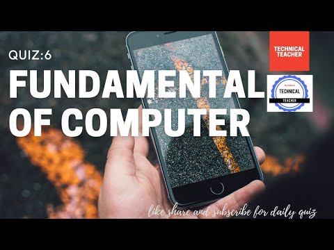 Fundamental of computer quiz #6