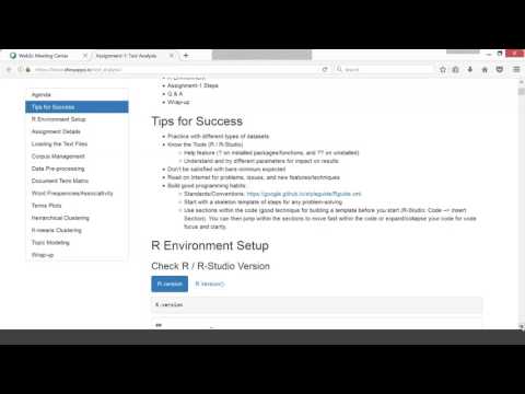 R Help session  Text analytics Spring 2017, February 15
