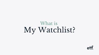 My Watchlist: etf.com’s Latest Investment Tracking Tool
