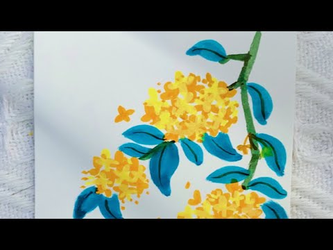 马克笔画画｜桂花满园香