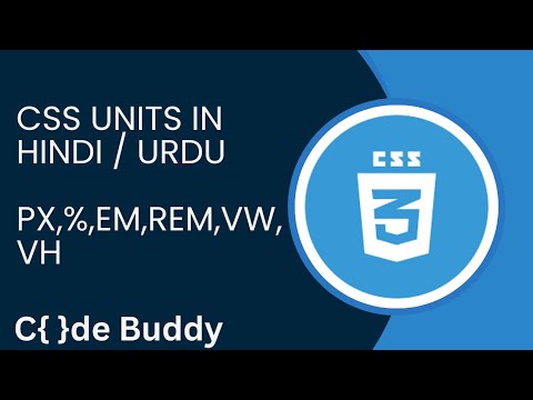 CSS Units (px, %, em, rem, vw, vh) Tutorial in Hindi / Urdu
